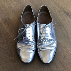 J.Crew Mirror Metallic Oxfords